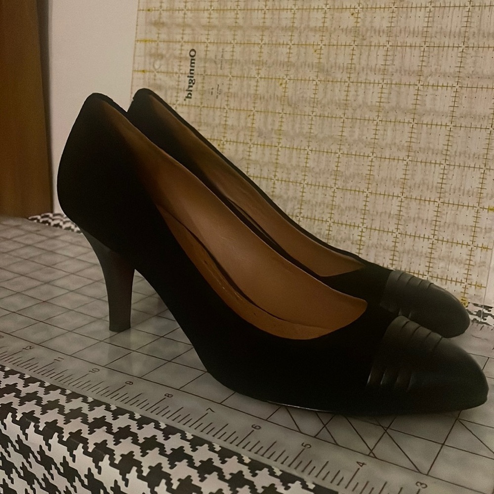 Brooks Brothers black suede and leather shoes size 9